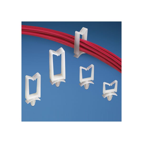 Cable Clip, 1/2 in Bundle Dia., Natural, 1000 PK